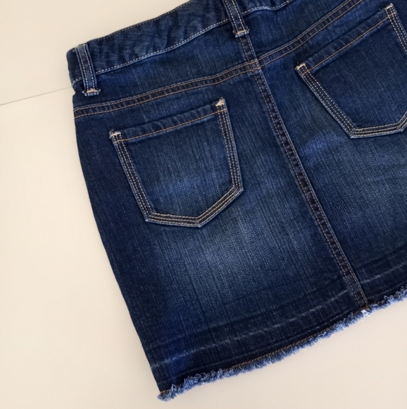 Old Navy Raw Hem Jean Skirt Girls Size 14 - Picture 5 of 10
